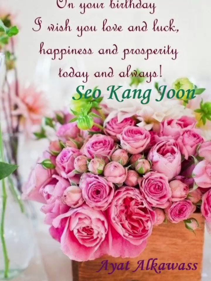 Happy birthday seo kang joon  