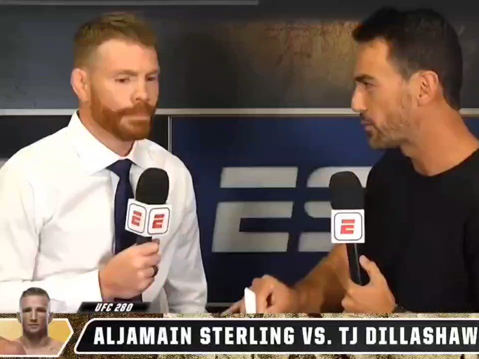 Paul Felder thinks Aljamain Sterling vs T.J. Dillashaw is going to come down to the striking where Dillashaw could have the advantage.

Thoughts? https://t.co/Q9Rw2kRUNt