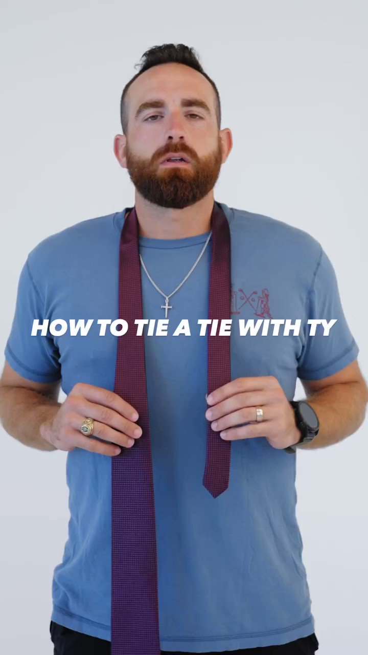 Dude Perfect on X: How To Tie a Tie with Ty: the tie tutorial you totally  needed. 👔 https://t.co/wituNYW16j / X