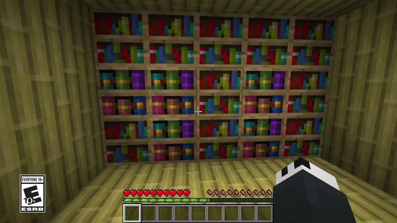 Minecraft on X: New block: Chiseled bookshelf! The chiseled bookshelf  allows you to store and retrieve books, written books, enchanted books, and  quills. Integrate redstone to make it the smartest bookshelf of