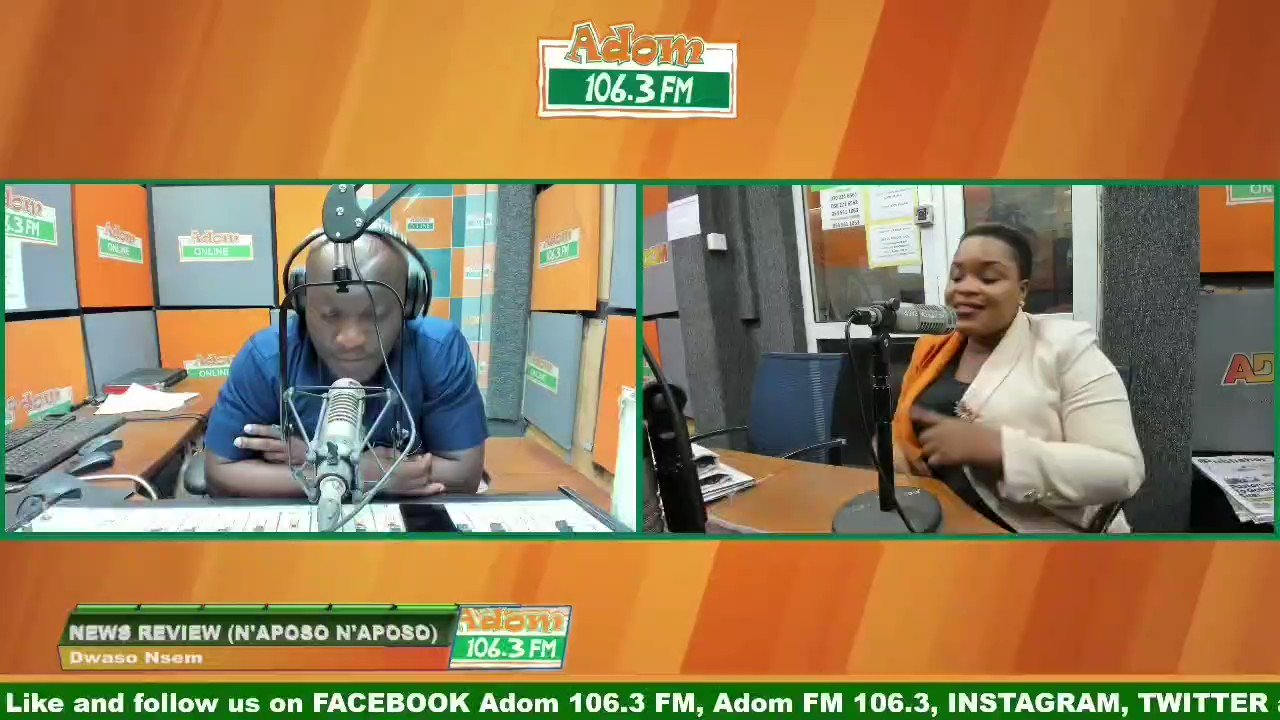 Adom fm 106.3 live today store