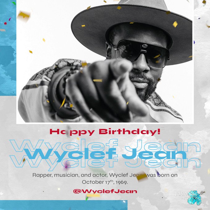 Happy Birthday birthday to legendary rapper, musician, and actor Wyclef Jean (   