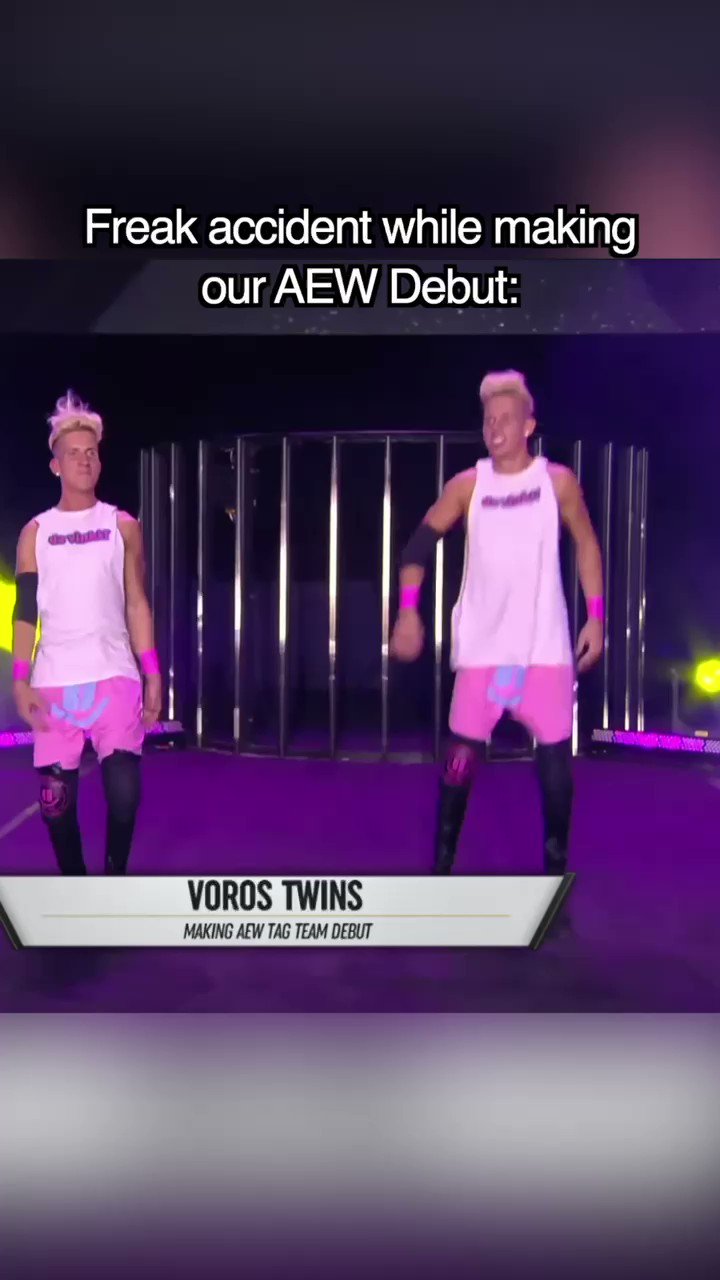 DA VINKI on X: Freak accident while making our @AEW debut  #AEWDarkElevation t.coepUEdaehJU  X