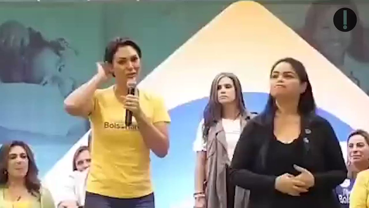 Michelle chora ao dizer que filha de 12 anos foi xingada e chama PT de partido das trevas