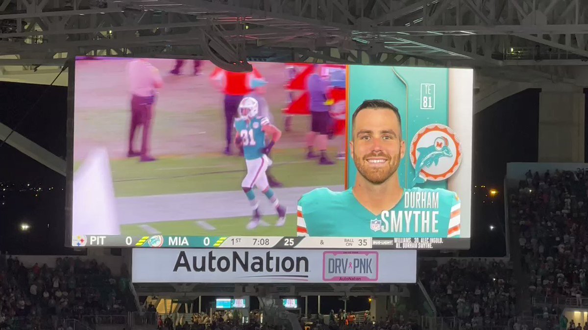 RT @ian693: Pregame fun layer announcements were FIRE in the dark!!!! #MiamiDolphins #FinsUp https://t.co/KQkeLLV37q