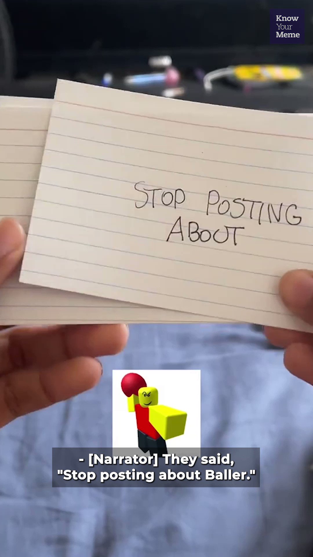 Stop Posting About Baller