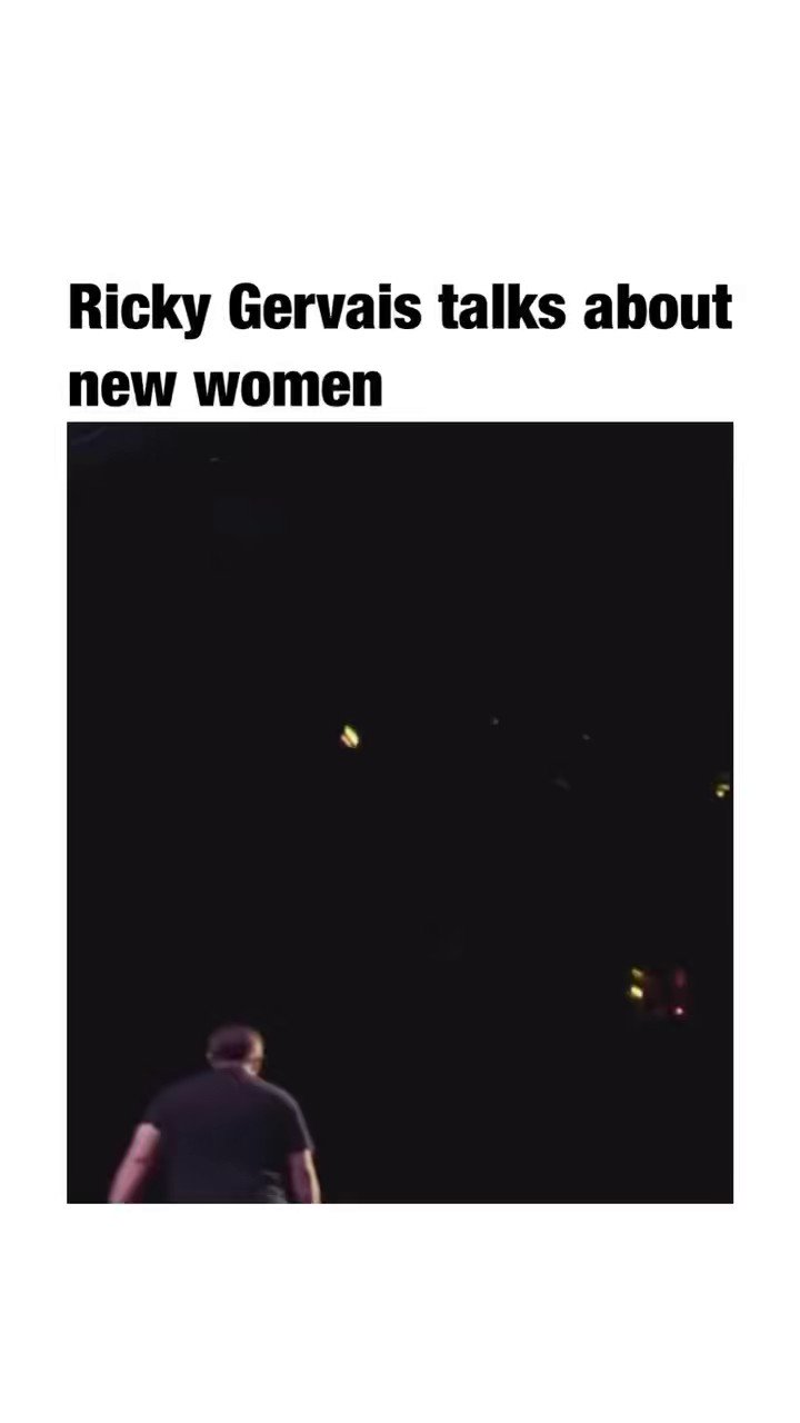 Jon Najarian on Twitter: "Ricky Gervais on the “new women” https://t.co