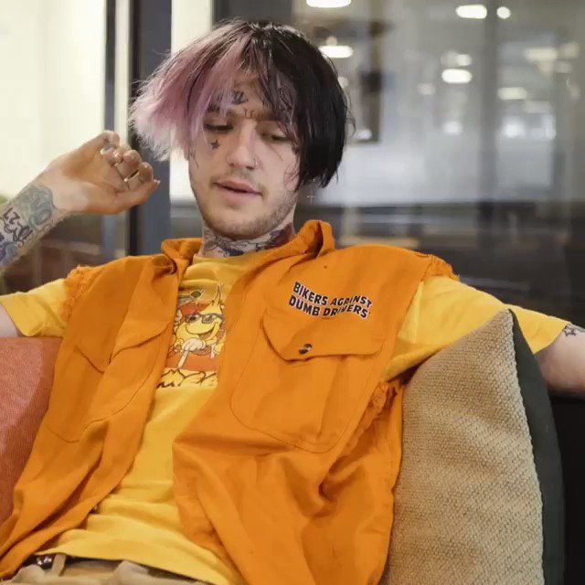 Lil peep orange hoodie sale