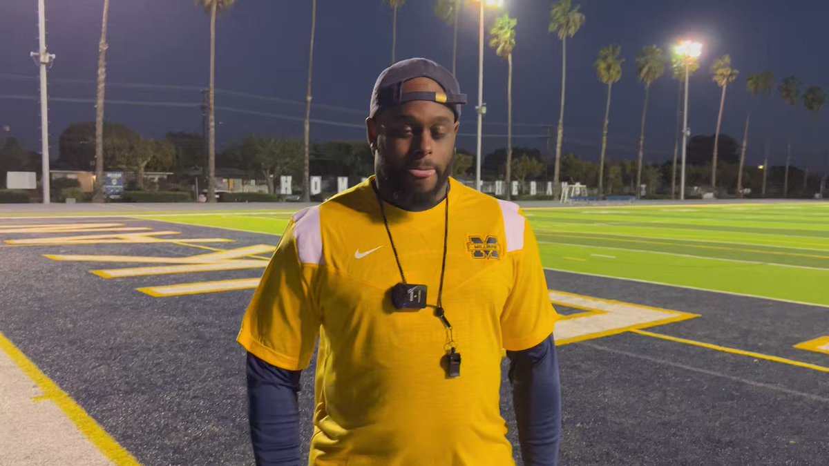 John W. Davis on Twitter "Millikan football coach Romeo Pellum talks