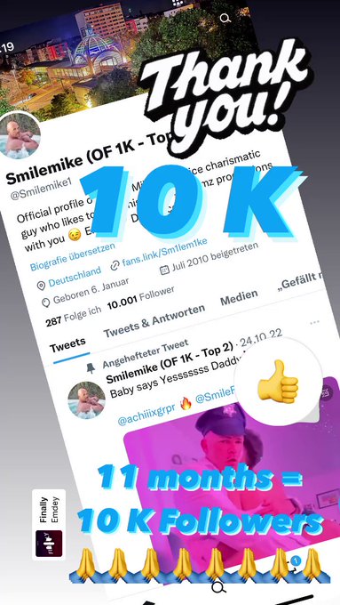 10 K - THANK YOU SO MUCH ???

11 months = 10.000 Follower!!!

And I love everyone of YOU to go this journey