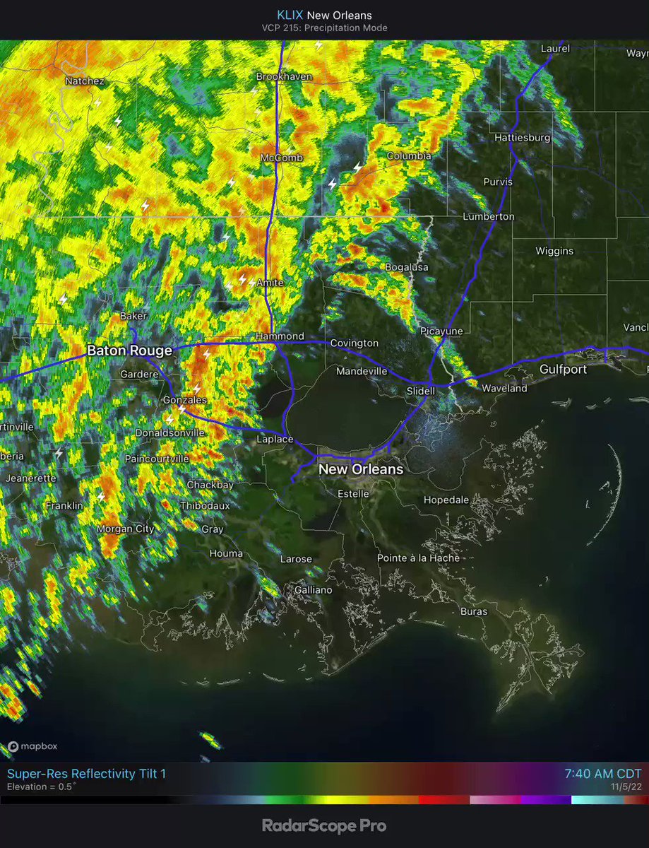 NWS New Orleans on Twitter "850AM Radar Update The line of showers