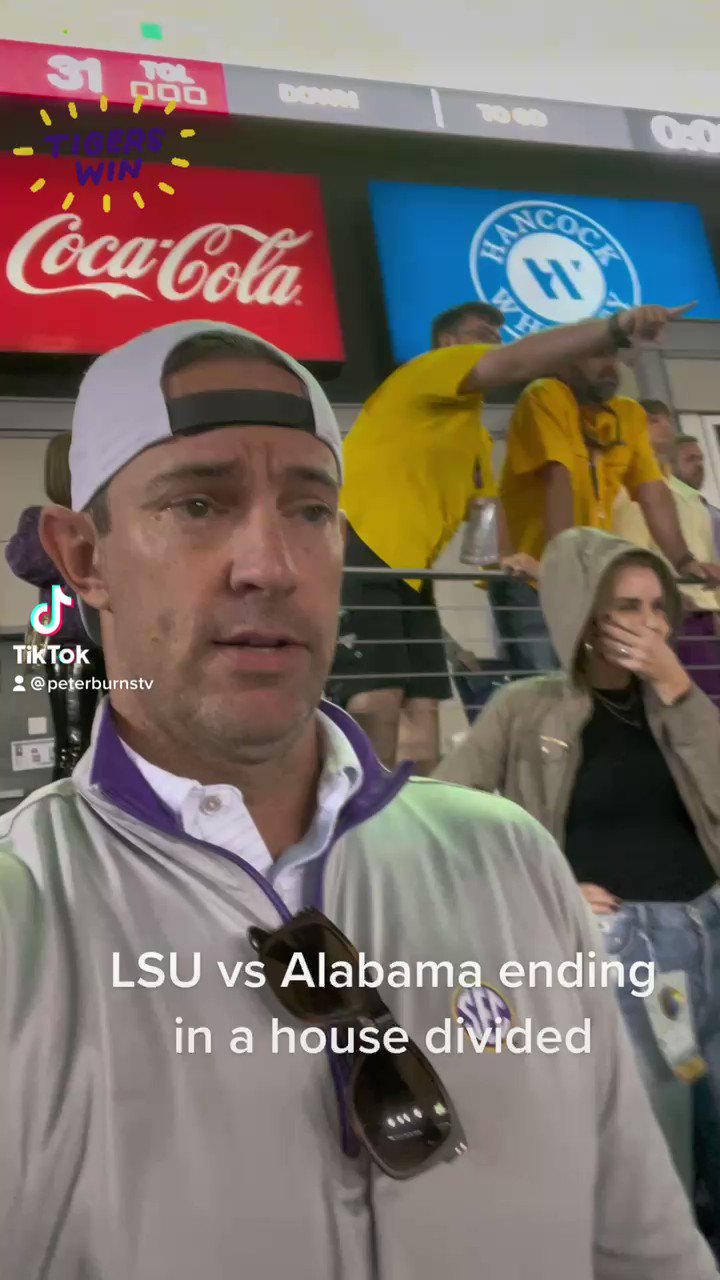 Peter Burns on Twitter "The ending of LSU/Alabama in a HouseDivided