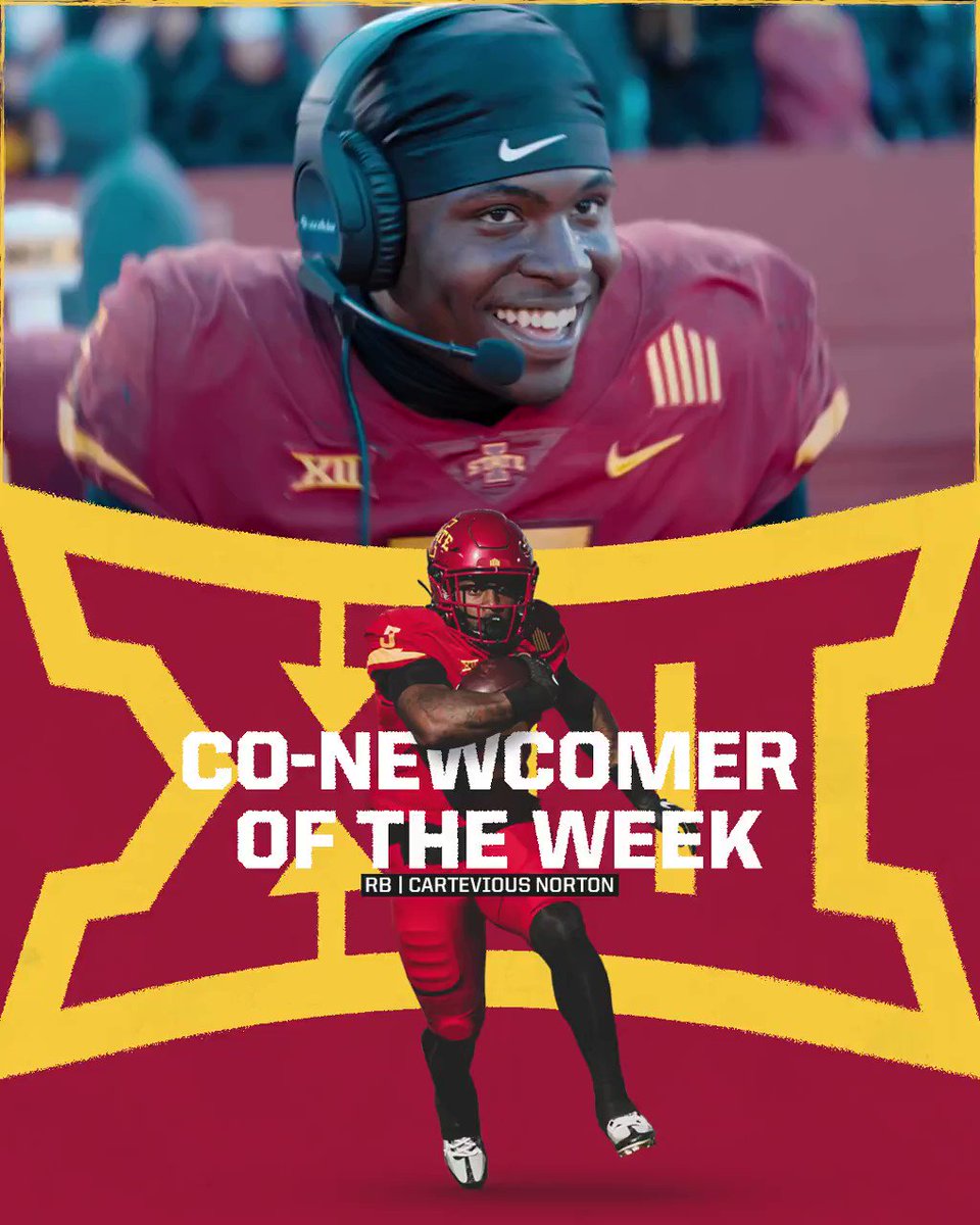 Cyclone Football on Twitter "𝐁𝐢𝐠 𝟏𝟐 𝐂𝐨𝐍𝐞𝐰𝐜𝐨𝐦𝐞𝐫 𝐎𝐟 𝐓𝐡𝐞 𝐖𝐞𝐞𝐤