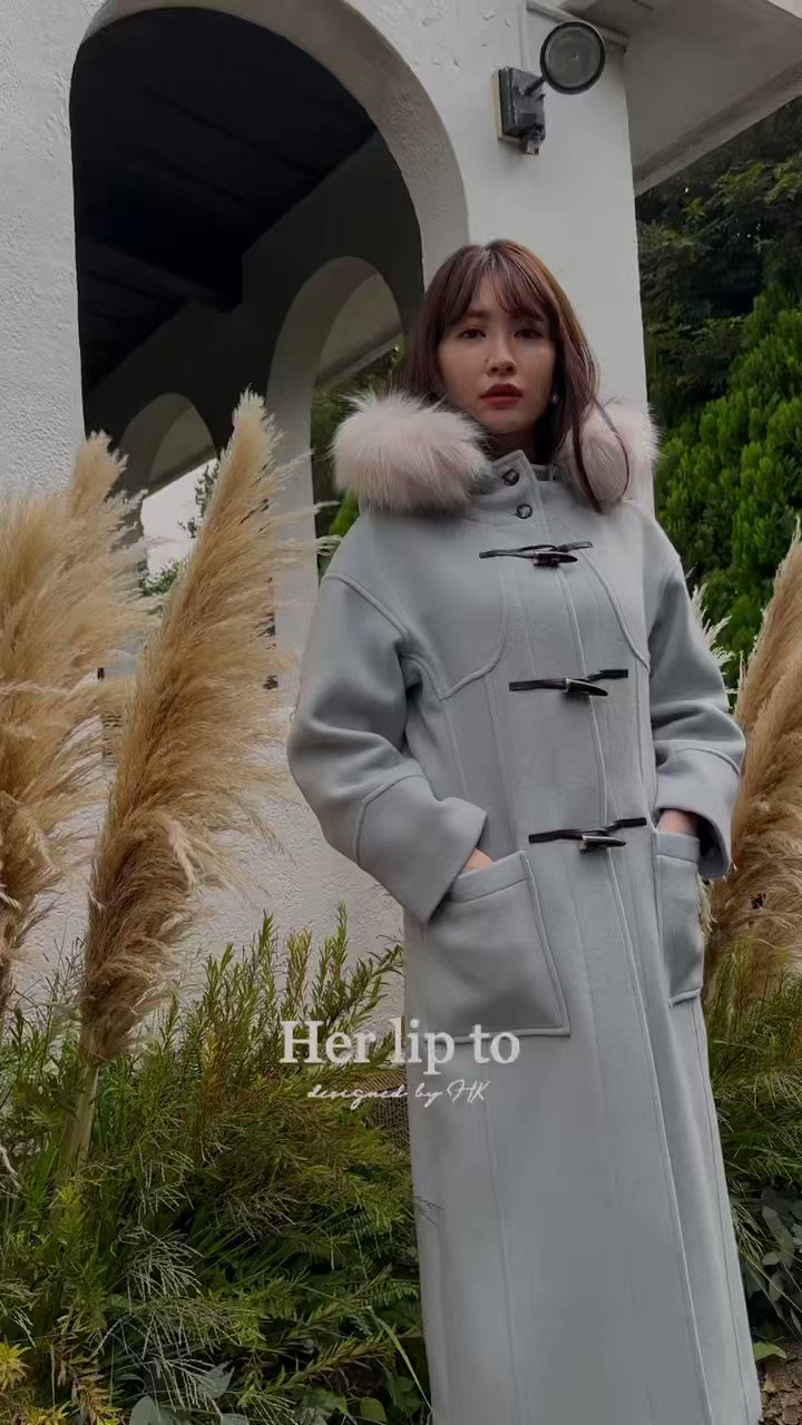 Herlipto Faux Fur Hoodie Duffle Coat