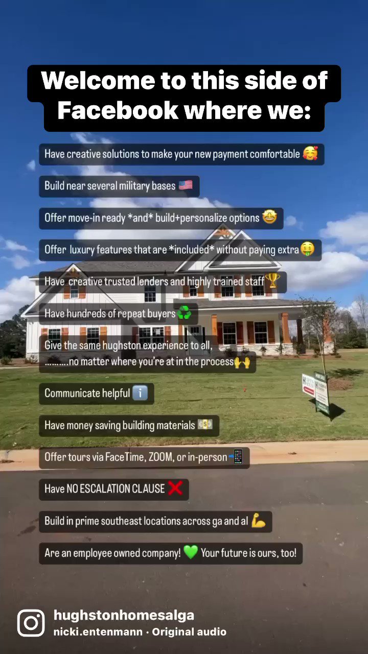 Hughston Homes AL GA TN (HughstonHomes) / Twitter