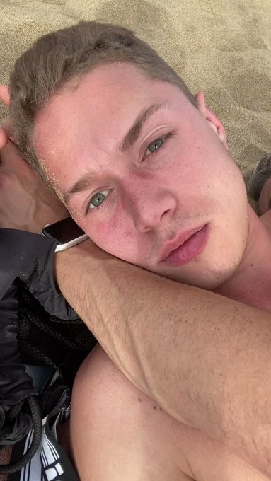 Cuddling and sleeping at the beach during Winter Pride last year, ofc with my cock in @nemtysxxx’ ass
