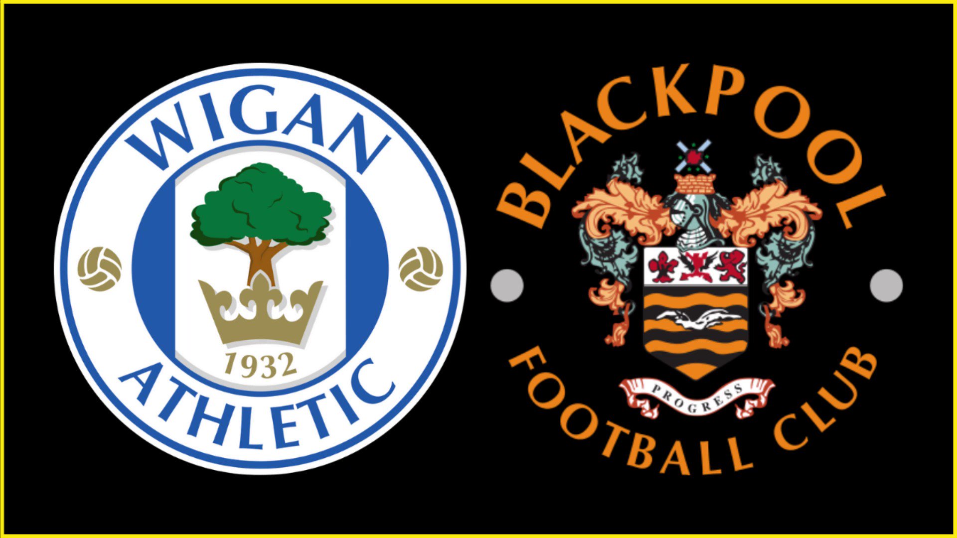 Wigan Athletic vs Blackpool / Twitter