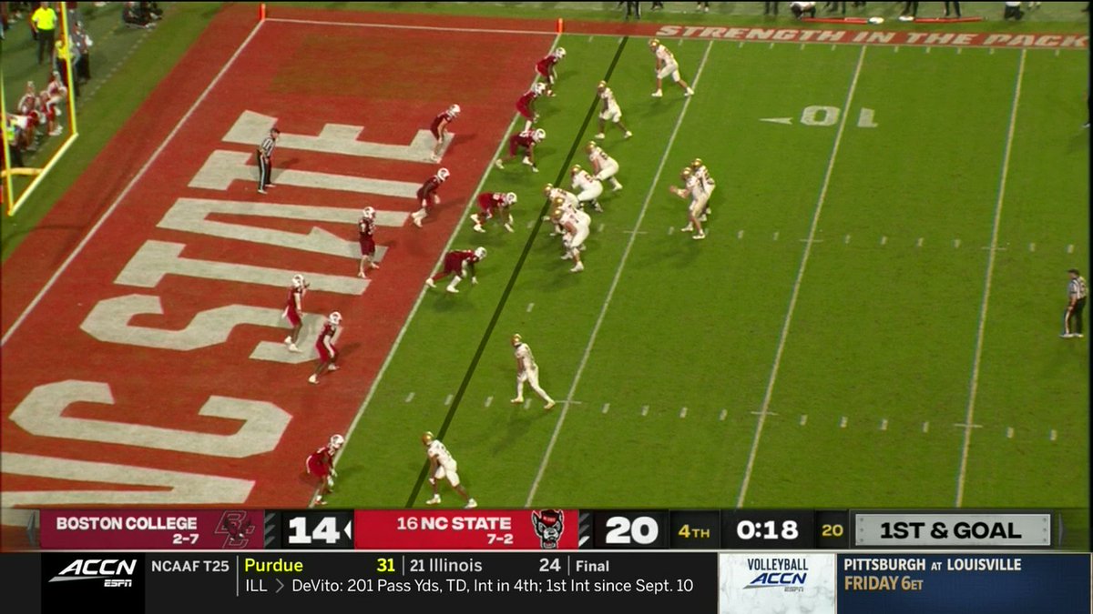 Boston College scores TD with 14 seconds left to upset NC State