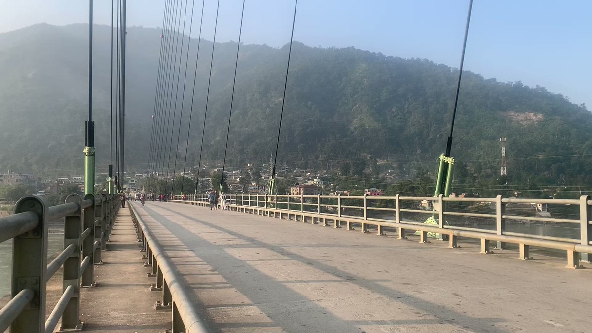 Wrapped up Karnali field trip with cycling in Karnali Bridge @Chisapani. Had amazing time observing and learning about  the whole Karnali River System from its headwaters to the mouth. Thanks to @ppwater_94 @immerzeel and prof. Jasper for this great opportunity.