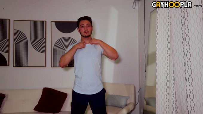 Masculine hunk, Gio Givanni, experiments with ass play for the first time and talks dirty to us while