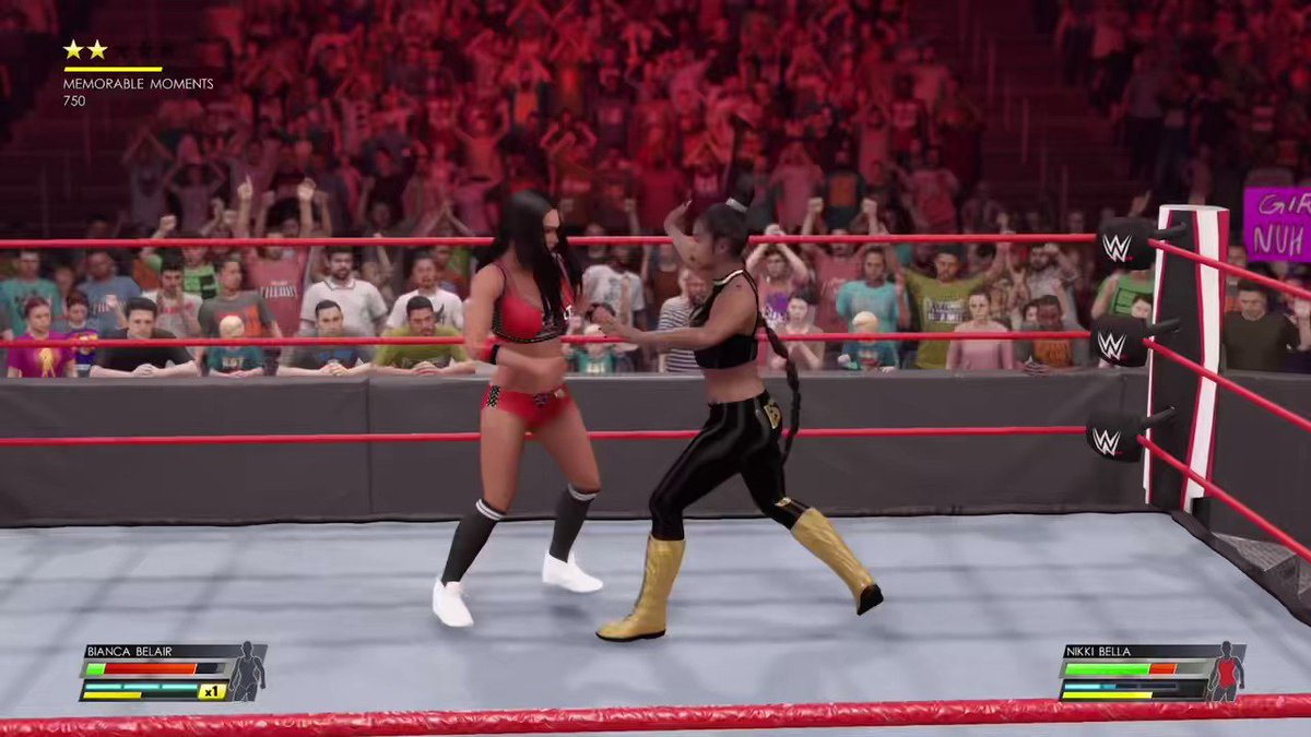 Nikki Bella kicks out of the KOD, Bianca BelAir kicks out of the Rack Attack 2.0. @BiancaBelairWWE @BellaTwins #wwe2k22 #WWE2K22forXboxOne https://t.co/YkIuUZaw4l