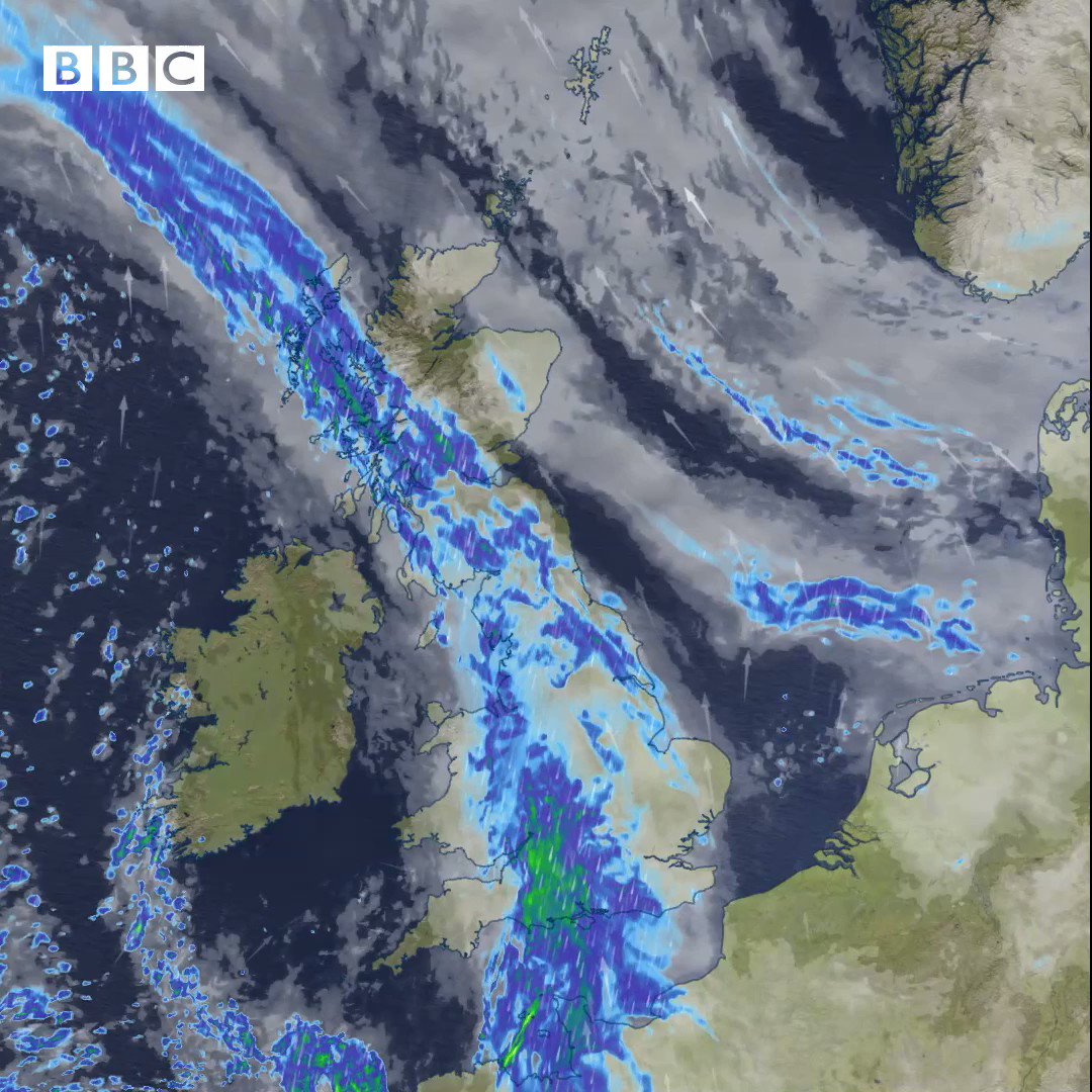 @bbcweather: Tuesday’s weather;💦 Heavy rain this morning⛅️ Rain clears from NI, Wales and SW Eng💨 Quite breezy📉 Cooler BBC Weather (@bbcweather) / Twitter