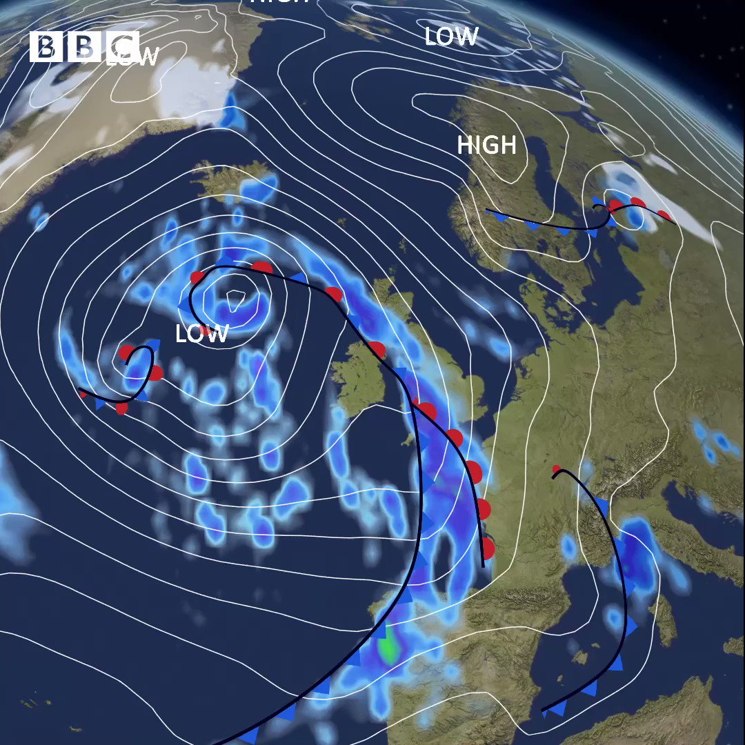 @bbcweather: The week ahead is dominated by low pressure coming in from the Atlantic 🌀Wet at times with strong winds, especially in the Northern Isles where gusts could be 70-75mph from Wednesday right through till Friday 💨 BBC News (World) (@bbcweather) / Twitter