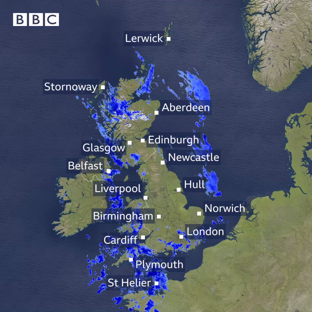 @bbcweather: Some heavy downpours in S Eng this morning. There are a few showers elsewhere so you might need your brolly ☔️ Here’s the latest rainfall radar… BBC Weather (@bbcweather) / Twitter
