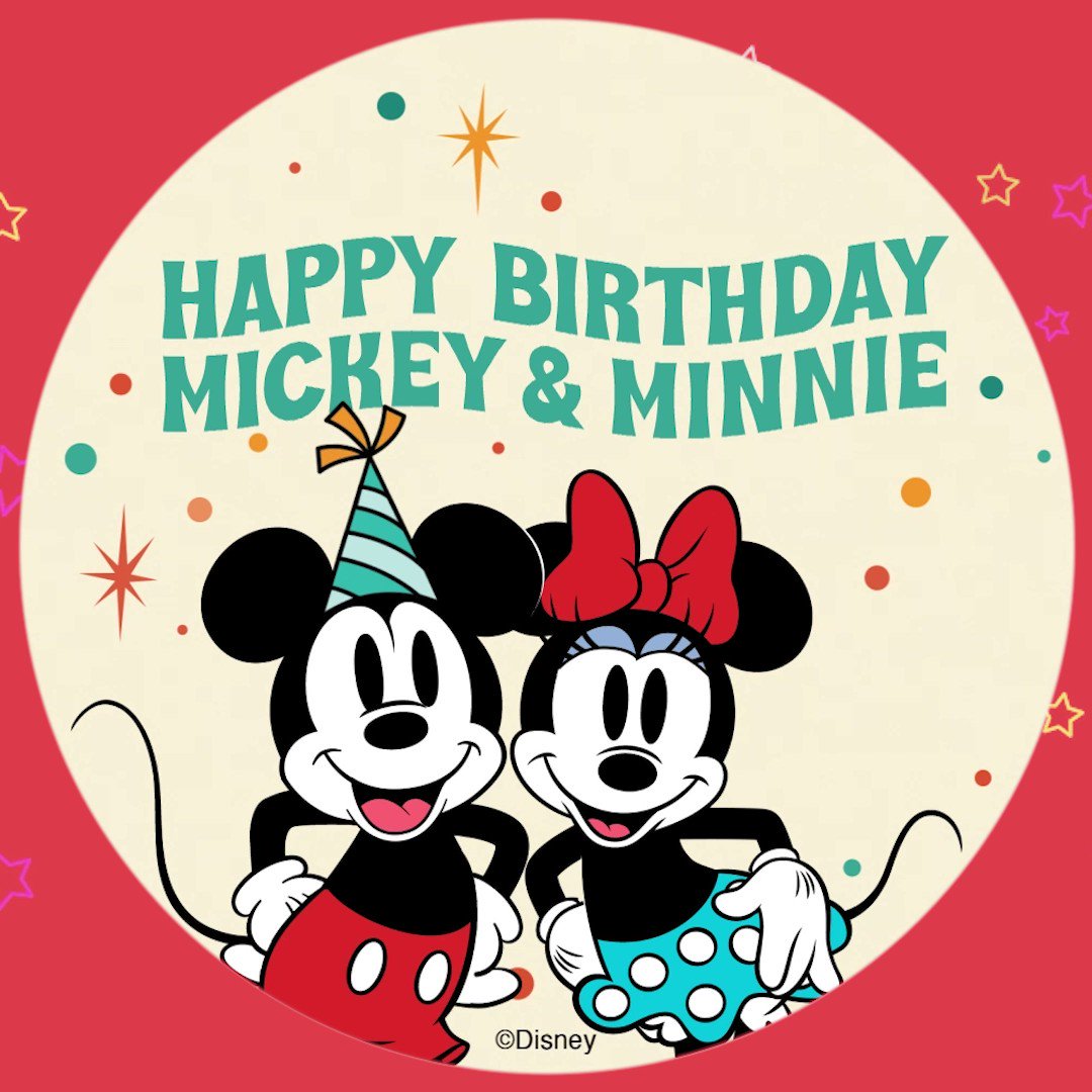 Disney Music Twitter: "HAPPY HAPPY BIRTHDAY Mickey + Minnie Mouse!! 🎉🎉🎉 Celebrate with "HAPPY HAPPY BIRTHDAY (From @DisneyJunior Music: Mickey Mornings)": https://t.co/K9uNRfyGwq https://t.co/I1KwgwpkOa" / Twitter