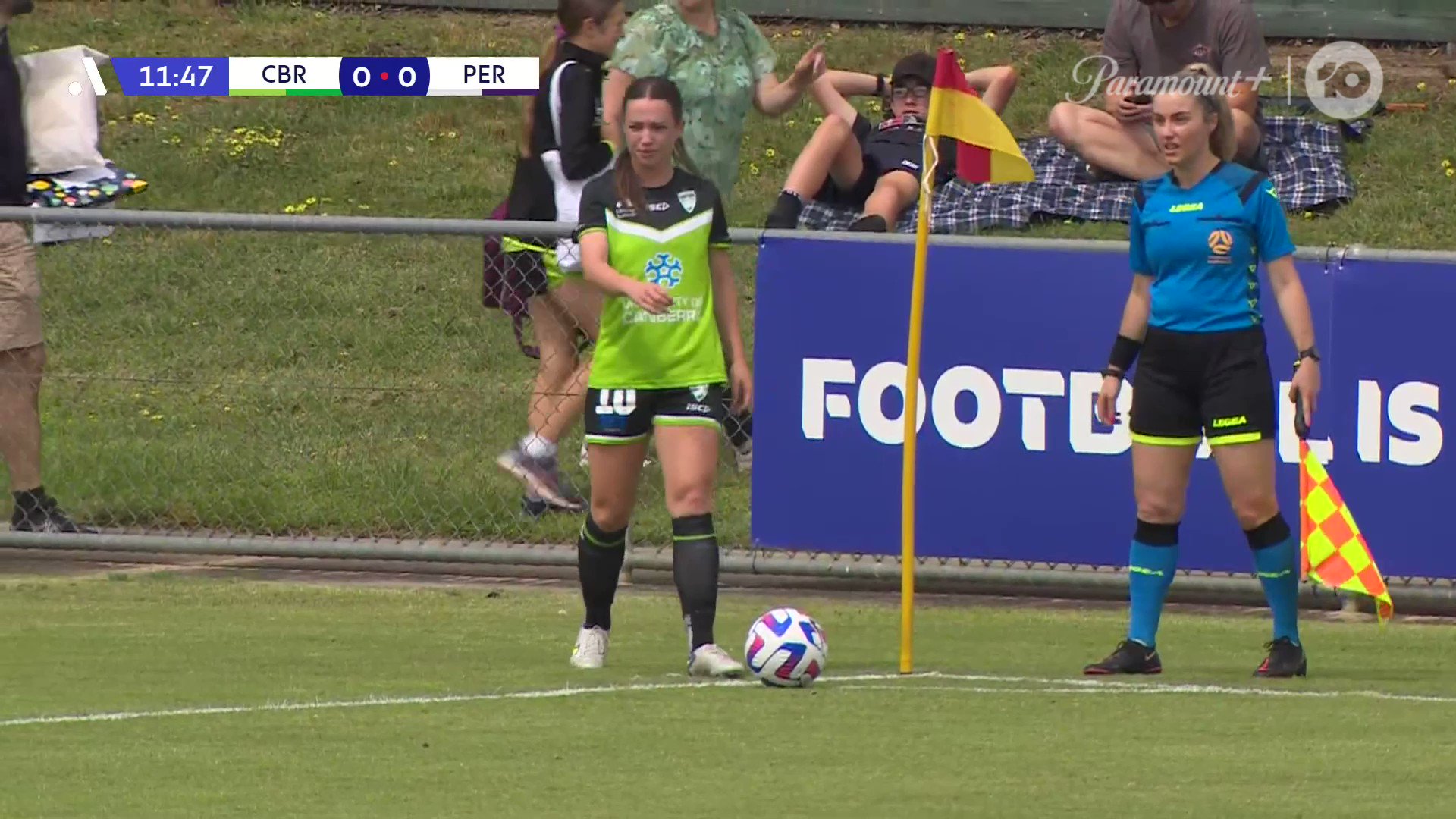 💥 #DubZone has its FIRST EVER goal 💥

It's Grace Jale in the Capital! 🟢

The @CanberraUnited forward guides the ball into the back net against @PerthGloryFC! 

Follow live:  

#DubZone @LibFinancial”