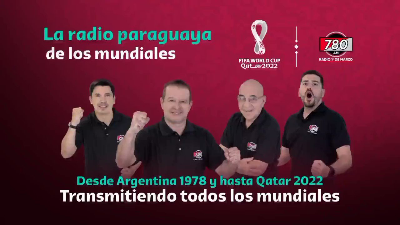 asustado Enfriarse temperatura Deporte Total 📻⚽️🇵🇾 on Twitter: "🙌 📻 LA RADIO PARAGUAYA DE LOS MUNDIALES 🏆⚽️ Viví todas las emociones de #Qatar2022 por @780AM con todo el equipo de #DeporteTotal 📲 APP MEGACADENA 💻 asustado Enfriarse temperatura Deporte Total 📻⚽️🇵🇾 on Twitter: "🙌 📻 LA RADIO PARAGUAYA DE LOS MUNDIALES 🏆⚽️ Viví todas las emociones de #Qatar2022 por @780AM con todo el equipo de #DeporteTotal 📲 APP MEGACADENA 💻