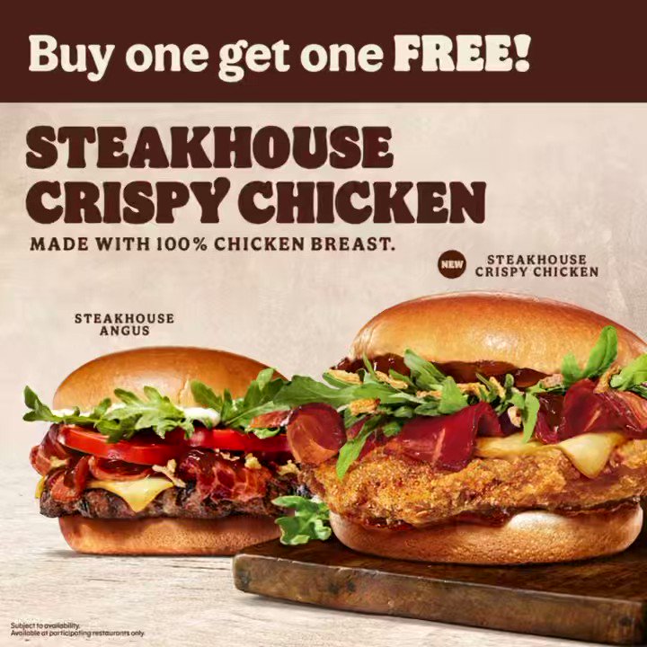 Burger King on Twitter "Say hello to the NEW Steakhouse Crispy Chicken