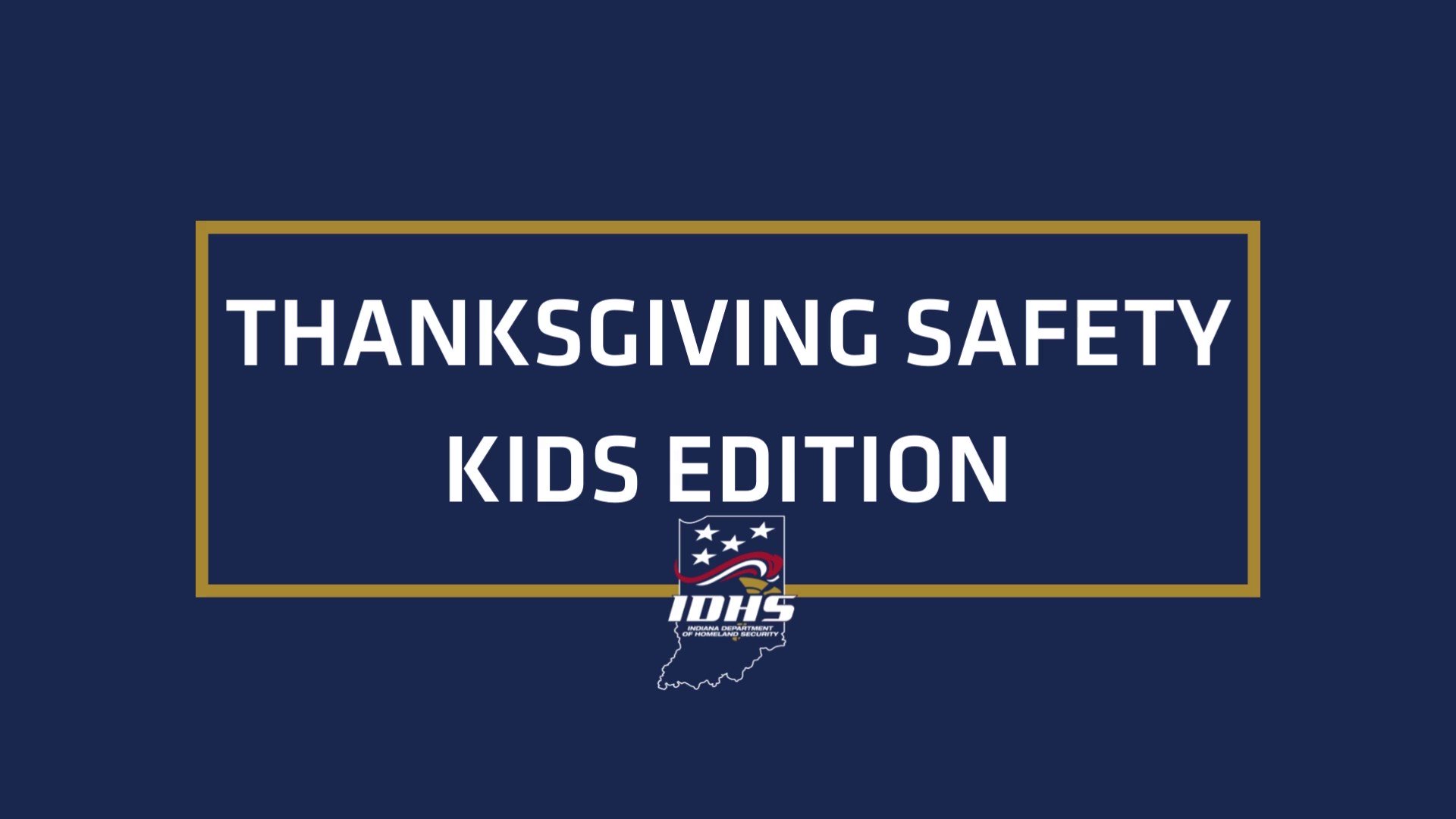 Indiana Homeland Security on Twitter "Thanksgiving is a fun time for