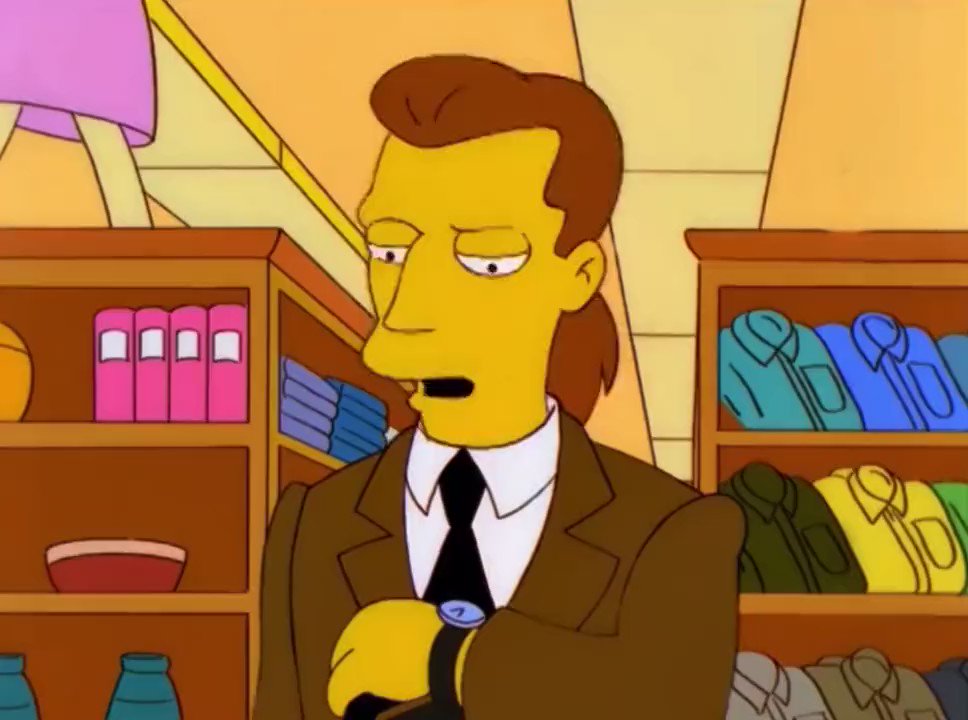 Frank Van Syckel on Twitter "Simpsons_tweets "Where'd you meet this Trent Steele? Moe's