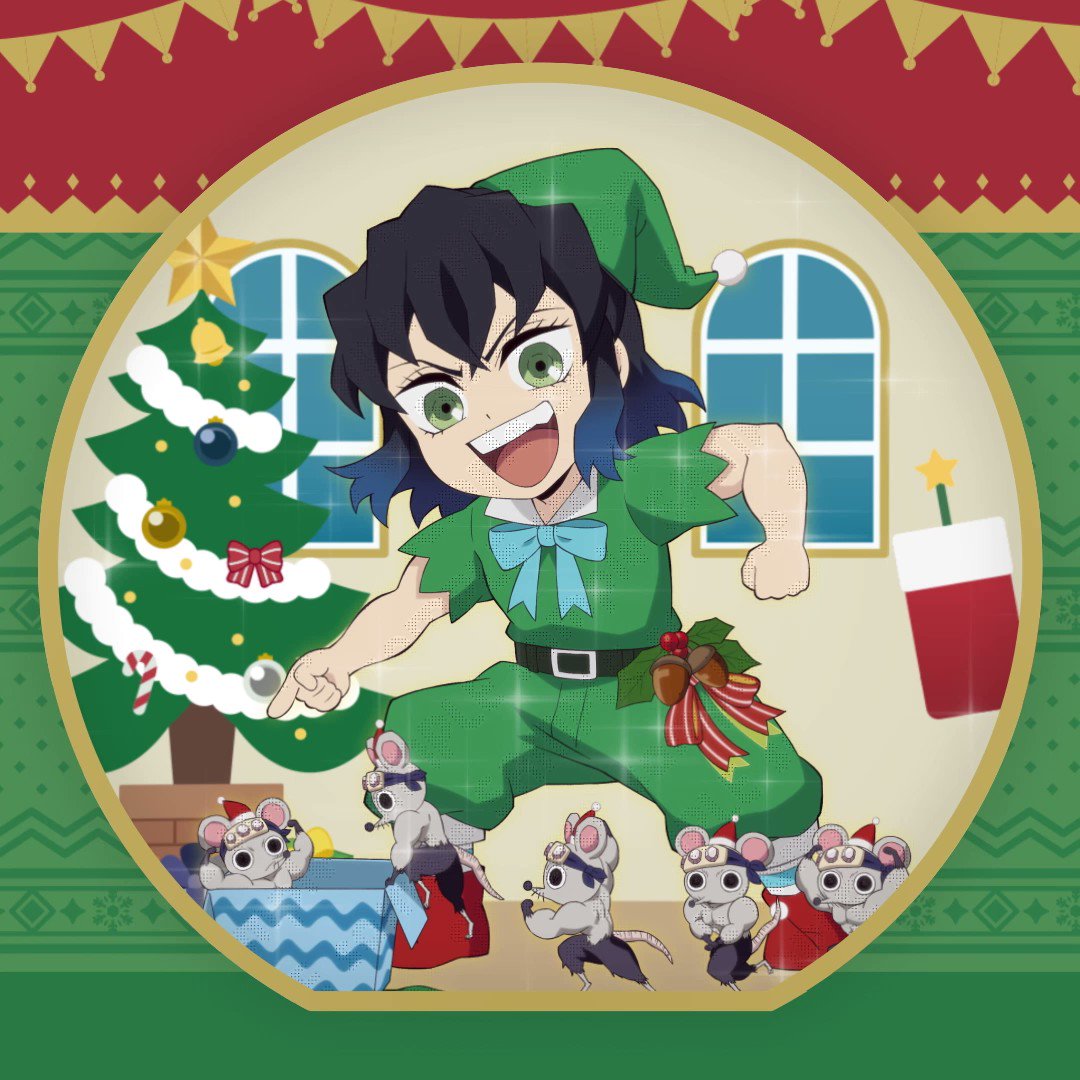 アニメ「鬼滅の刃」クリスマスイベント2022】 描き下ろしイラストのご