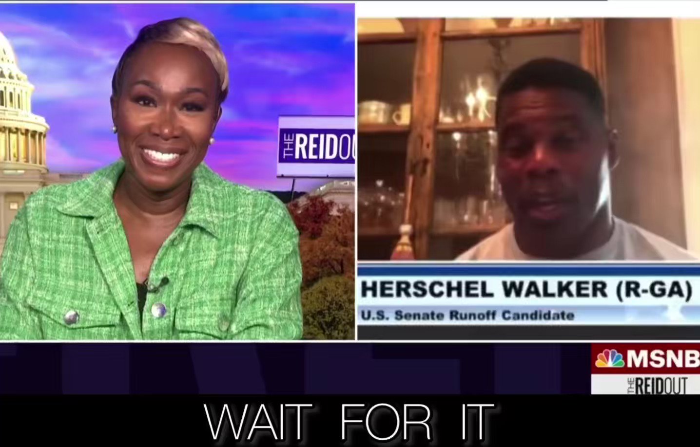 Christopher b on Twitter "Herschel Walker challenged Joy Reid to a
