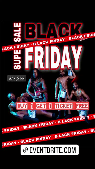 🚨#BlackFridaySale🚨

▫️ Tickets are Buy 1 Get 1 Free to any upcoming shows @ax_sipN 

https://t.co/ZiarGzrAba

#sipandpaint