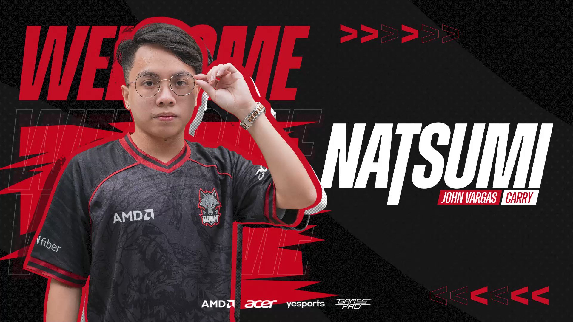 BOOM Esports on Twitter: "Next up, we proudly announce our new position one  for the upcoming DPC season! 💥 Please give a warm welcome for John "Natsumi"  Vargas who will wear the