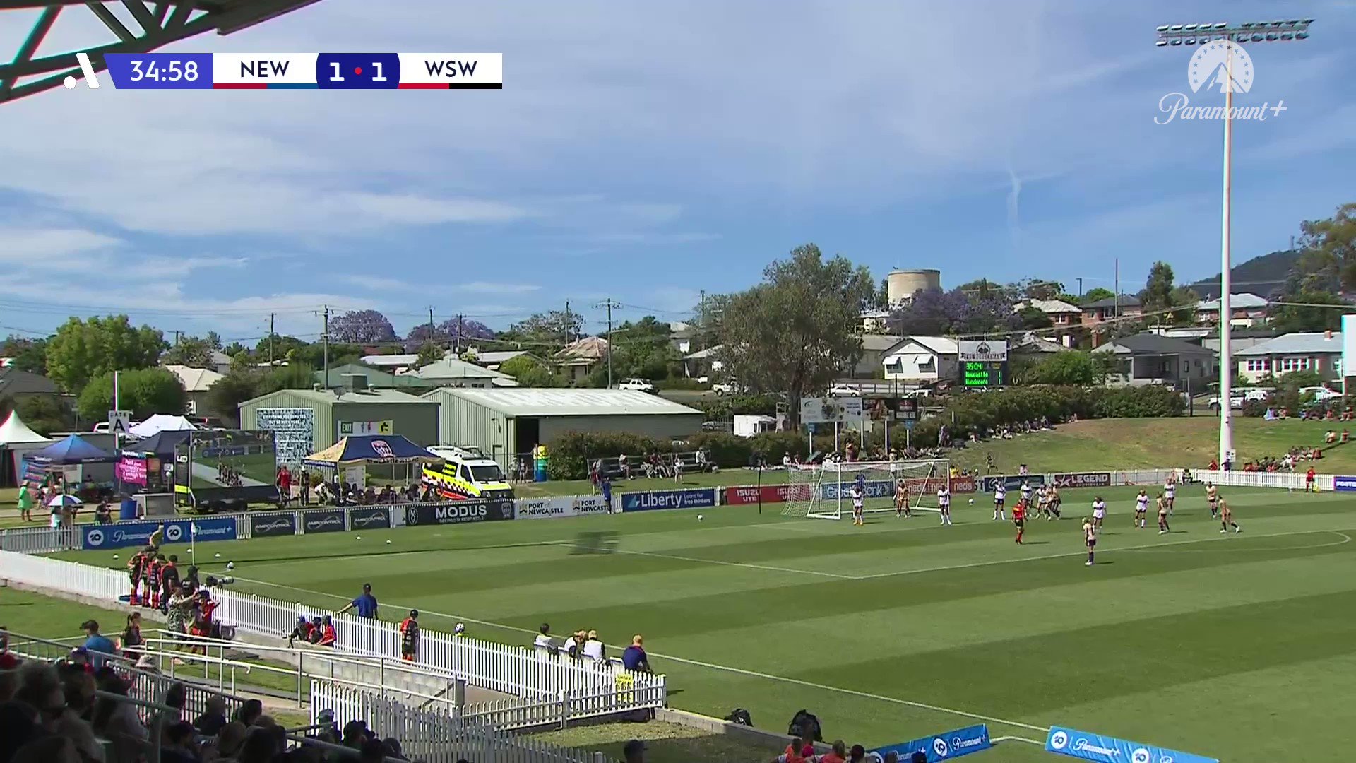 🚀 Sarah Griffith goes BANG 🚀

The @NewcastleJetsFC striker fires home a volley with conviction to put her side back in front!  

Catch all the action LIVE on #DubZone 📺

Follow live:  @LibFinancial”