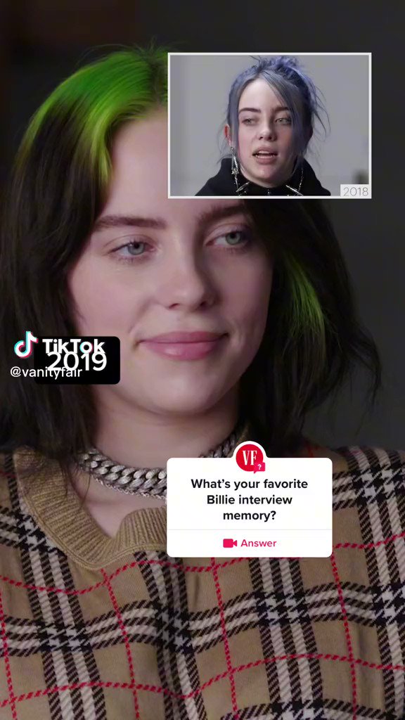Billie Eilish News on Twitter "Vanity Fair via Tik Tok. 👀 https //t.co