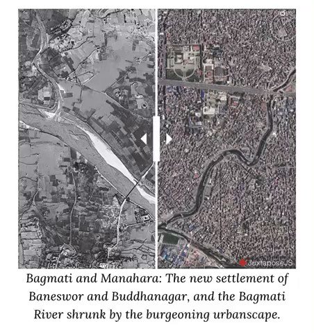 From ground level, residents of #Kathmandu Valley know how crowded the city has become. Now, this rampant and haphazard urbanisation is visible in satellite images thanks to the declassification of American spy satellite imagery from 60 years ago. 

https://t.co/FcvgDPiRrj