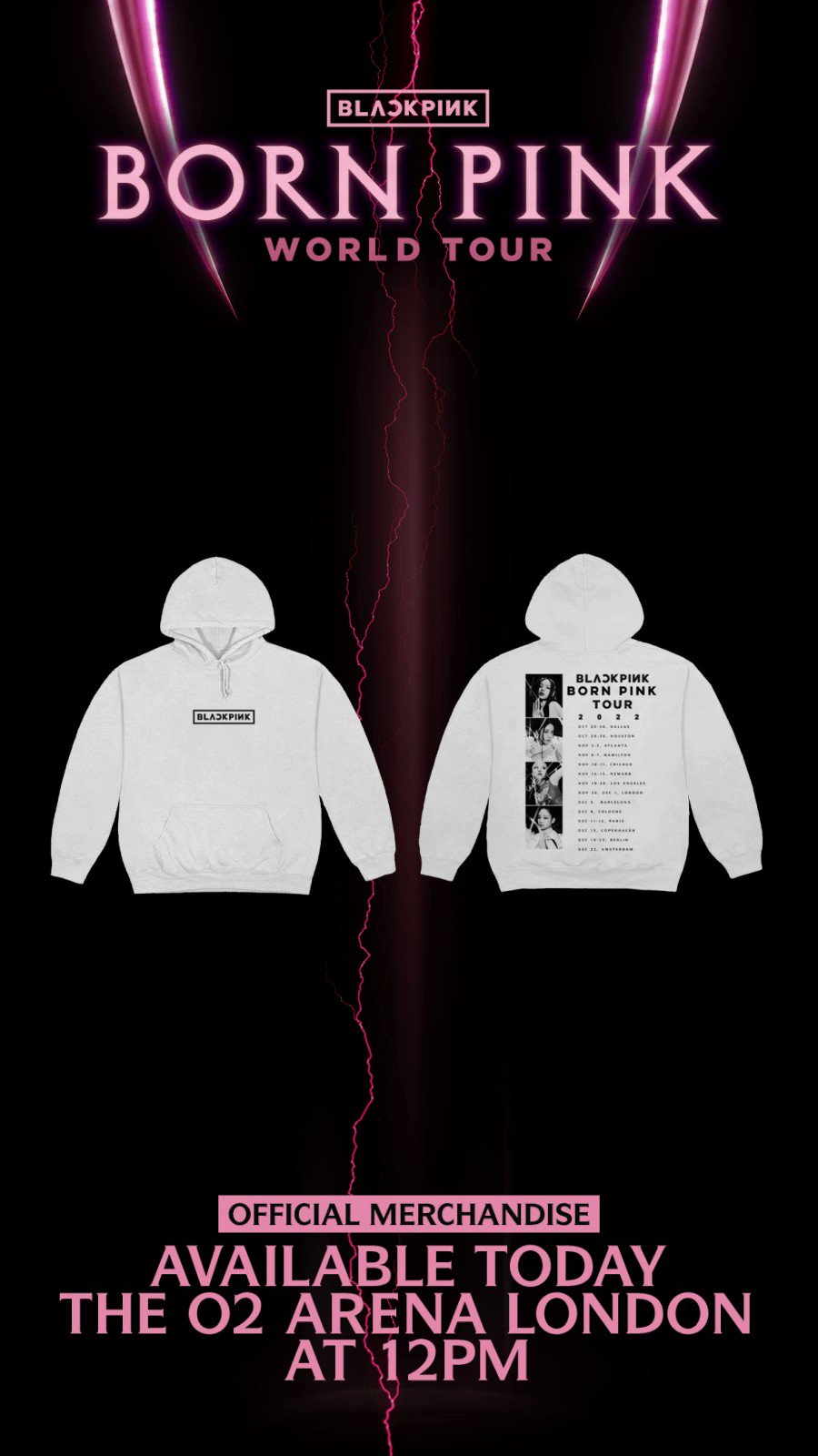 Blackpink tour hoodie hotsell