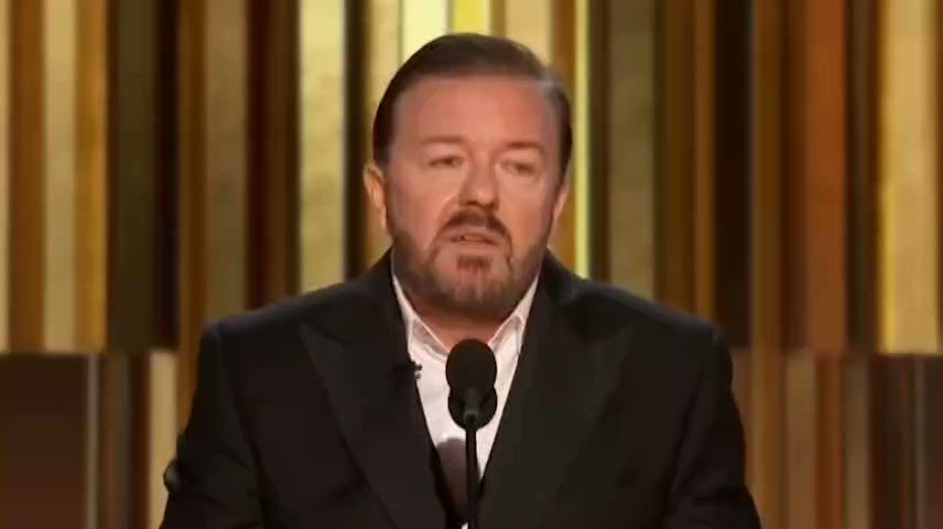 RT @Hussien_1769i: @historyinmemes Ricky Gervais' monologue at the 77th Annual Golden Globe Awards https://t.co/CjARLrK166