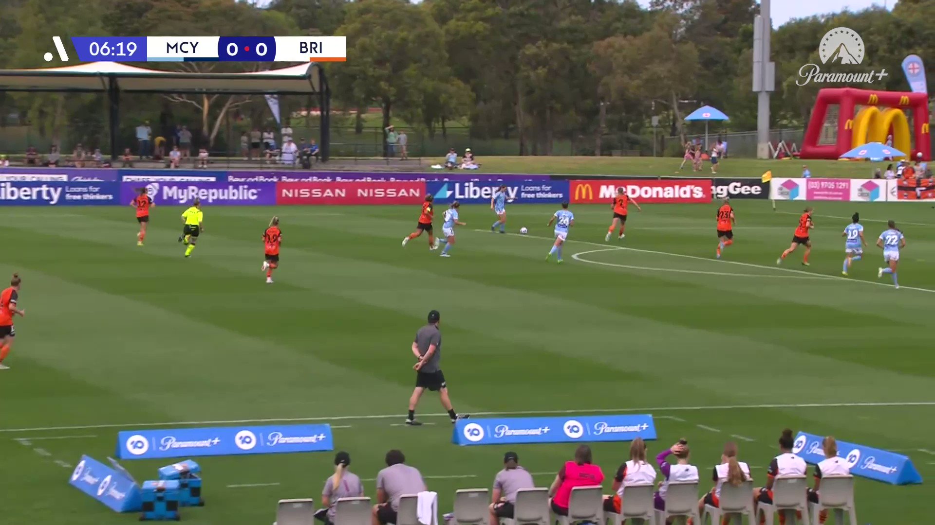 HOW DID THAT NOT GO IN?!?! 😱

Chaos at Casey Fields between @MelbourneCity & @brisbaneroar! 

Catch all the action LIVE on #DubZone 📺

.
.

Follow live:  @LibFinancial”