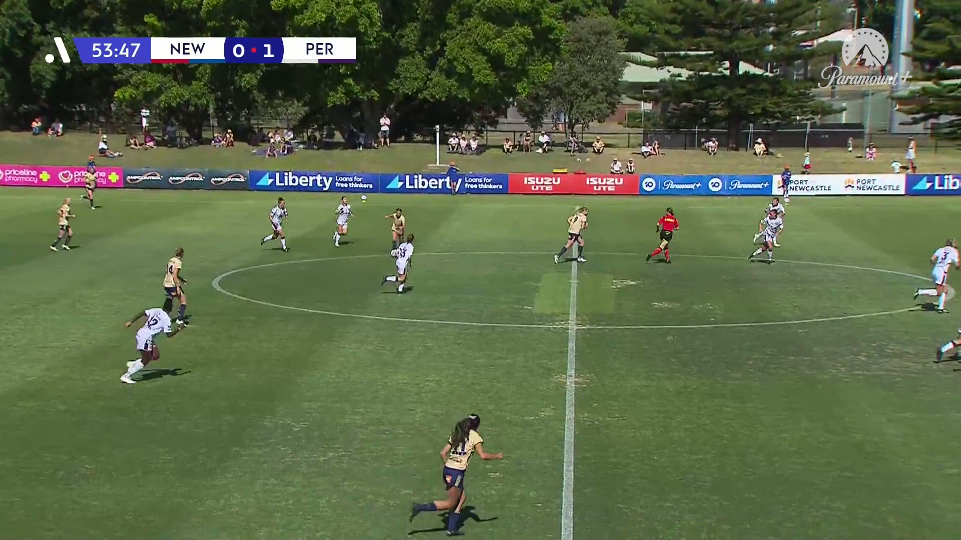 Four minutes... TWO GOALS 🤯

After drawing level, @NewcastleJetsFC go behind once more thanks to a stellar Rylee Braisden header for @PerthGloryFC! 👏

Catch all the action LIVE on #DubZone 📺

Follow live:  @LibFinancial”