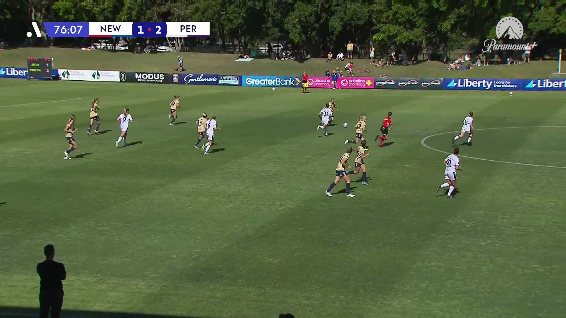 .@NewcastleJetsFC find another equaliser! 🔥

Ashlee Brodigan that is CLASS 👏 

Catch all the action LIVE on #DubZone 📺

Follow live:  @LibFinancial”