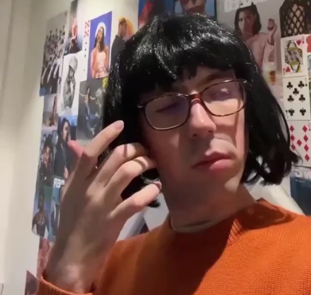 The Memes Archive on Twitter: "suspicious white gay in cheap wig looking at nails then tapping
