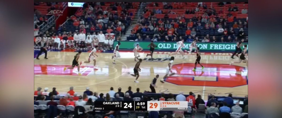 What is this, Syracuse basketball of the 1990s? This running and gunning brand of basketball is unrecognizable. https://t.co/8ri7mfsz93