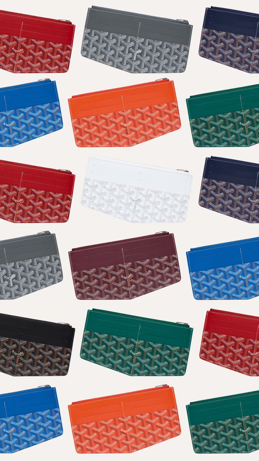 goyard card holder colours