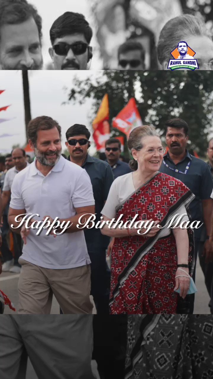 Happy birthday to One of the most impactful and powerful women leader of world , Madam Sonia Gandhi . 